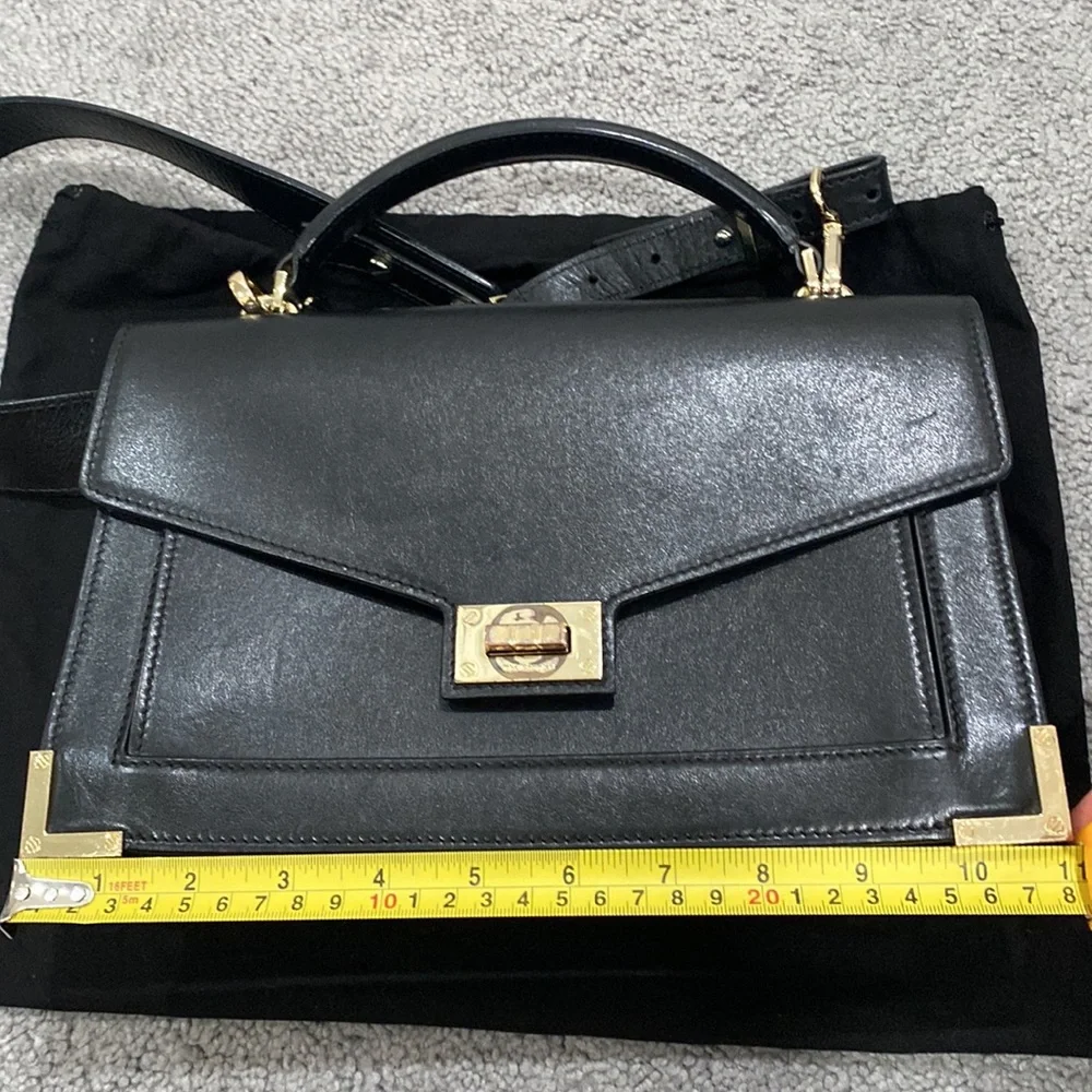 The Kooples medium black leather Emily Bag - Picture 17 of 17